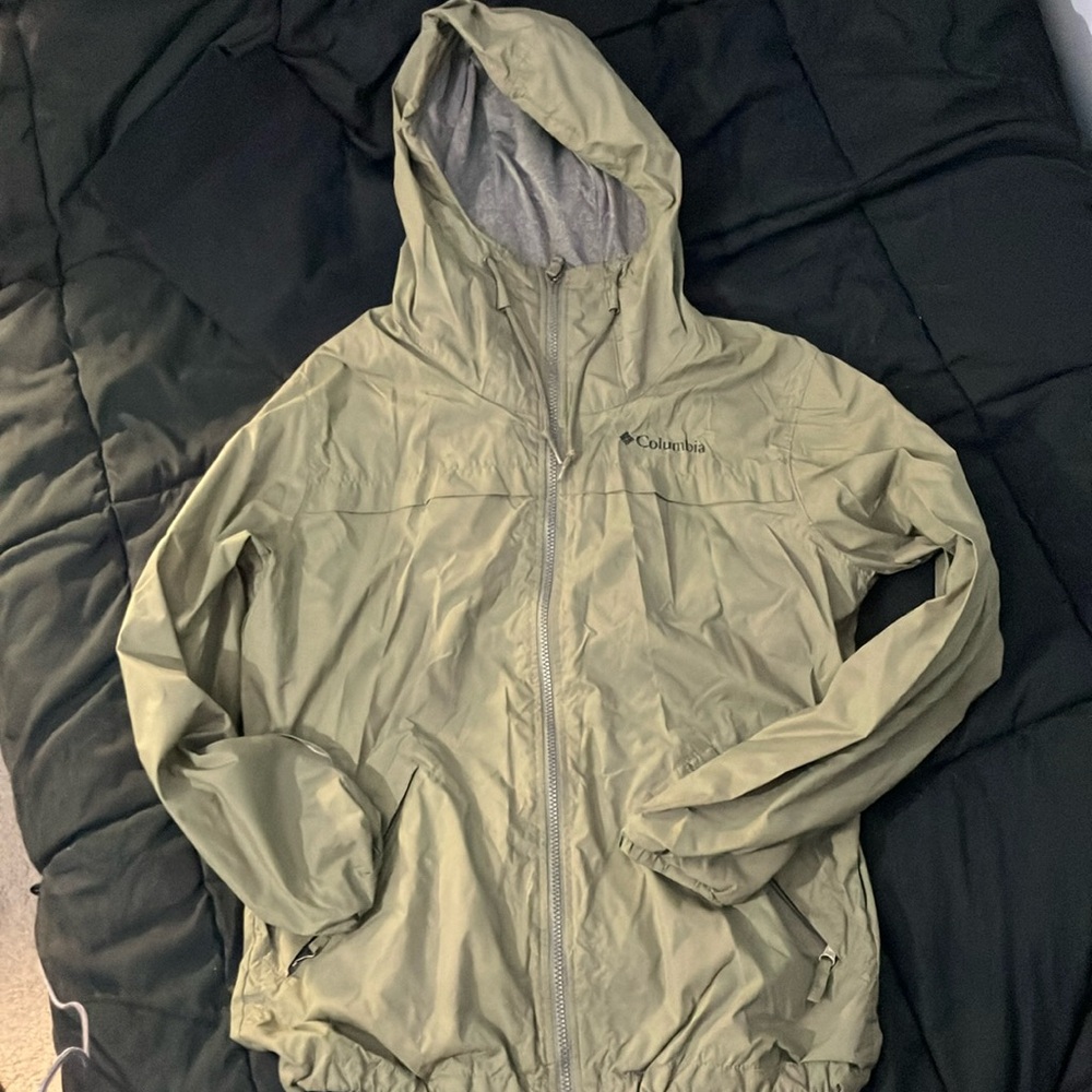 Columbia Men’s Small Olive Green Fully Lined Jacket - Spring/Fall - Like new